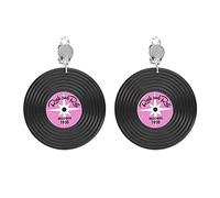 Boucles D'oreilles Disco Femme I Deguisement Annee 50 I Disque Vinyl I Rock n Roll