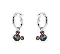 Boucles d'oreilles Disney en argent pour filles avec Mickey., Unica, Argent, Zircone cubique