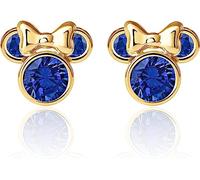 Boucles d'oreilles Disney en Or Jaune 9 ct pour Filles avec Minnie, Ornées de Zircone - Disney, or, Zircone cubique