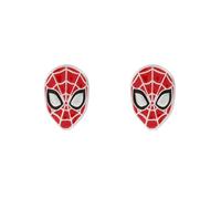 Disney Marvel Spiderman Boucles d'oreilles à tige en argent sterling et émail, Argent sterling