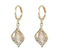 Boucles D'Oreilles d'oreilles Angel Tears haut de gamme à la mode et élégantes pour un usage quotidien pour un cadeau inspirant (Silver,3 5cm)
