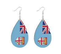 Boucles d'oreilles double face avec motif feuille d'encre à injection directe qui ne tombe pas facilement. Cadeau pour elle, leaf, Bois Métal, Pas de pierre précieuse