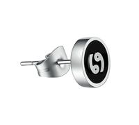 Boucles d'oreilles douze constellations en acier titane pour homme coréen., Métal