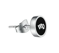 Boucles d'oreilles douze constellations en acier titane pour homme coréen., Métal