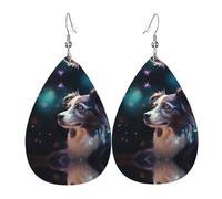 Boucles d'oreilles drôles en cuir pour jeunes femmes, cadeau d'anniversaire ou de Saint-Valentin