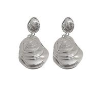 Boucles D'oreilles Drop Martelées Légères Élégantes Boucles D'oreilles En Or/Argent Plaqué Pour Les Femmes Avec Un Urbain Géométrique Moderne