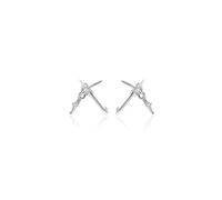 Boucles d'oreilles dynamiques triple piercing orbite géométrique en alliage bijoux de construction pour le jour décontracté à soirée, formel, décontracté et professionnel
