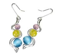 Boucles d'oreilles élégantes avec accents de pierre naturelle, matériaux confortables et robustes pour une utilisation à long terme, boucles d'oreilles de Saint-Valentin, taille unique, Comme décrit