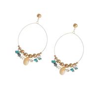 Boucles d'oreilles élégantes avec perles en pierre - Style vintage - Convient pour un look unique et élégant