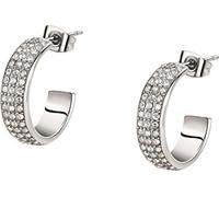 Boucles d'oreilles élégantes en acier avec cristaux Creole SAVN02