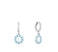 Boucles d'oreilles élégantes en acier cercles Kiss 1396E01013