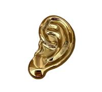 Boucles d'oreilles élégantes en alliage doré et argenté, accessoires de bijoux tendance inspirés de l'art, parfaites pour les tenues décontractées ou formelles. Boucles d'oreilles plaquées or
