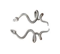 Boucles d'oreilles élégantes en alliage hypoallergénique pour femme - Design torsadé unique - Serpents d'oreilles mystérieux, taille unique, Comme décrit, Comme décrit.