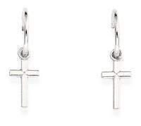 Boucles d'oreilles élégantes en argent avec croix ORCRB3