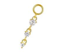 Boucles d'oreilles élégantes en argent avec perles en forme de losange et accents de cristal pour un look tendance - Argent avec accents de diamant, taille unique, comme décrit
