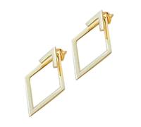 Boucles d'oreilles élégantes en diamants, bijoux tendance à 2 couches de diamants, bijoux pour tous les jours et occasions spéciales