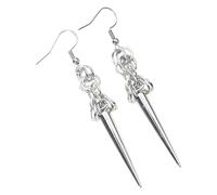 Boucles d'oreilles élégantes en forme de cône Boucles d'oreilles pendantes artistiques en forme de cône Charme pour ceux qui aiment l'individualité et les tendances modernes
