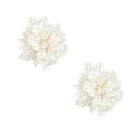 Boucles d'oreilles élégantes en forme de fleur de camélias, bijoux tendance pour femme, Plastique