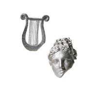 Boucles d'oreilles élégantes en forme de lyre asymétrique, idéales pour un mariage, une fête, etc, taille unique, Comme décrit, Comme décrit.