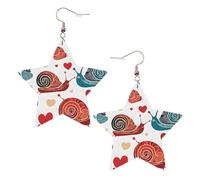 Boucles d'oreilles élégantes en forme d'escargot en cuir - Accessoires tendance et uniques pour un usage quotidien, taille unique