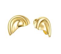 Boucles d'oreilles élégantes en or ou en argent, ajustement confortable et sûr, idéales pour les femmes tendance à la recherche d'accessoires uniques, taille unique, comme décrit