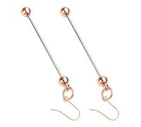 Boucles d'oreilles élégantes en perles à faire soi-même - Boucles d'oreilles pendantes longues pour femmes et filles - Accessoire de bijoux tendance, taille unique, Comme décrit, Comme décrit.