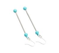 Boucles d'oreilles élégantes en perles à faire soi-même - Boucles d'oreilles pendantes longues pour femmes et filles - Accessoire de bijoux tendance, taille unique, Comme décrit, Comme décrit.