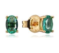 Boucles d'oreilles élégantes en plaqué or avec zircon cubique 13129E100-52