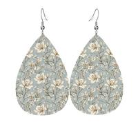 Boucles d'oreilles élégantes Lily A pour femme, boucles d'oreilles tendance en cuir en forme de larme pour femme, bijoux tendance et colorés