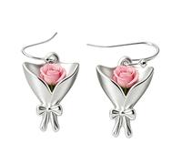 Boucles d'Oreilles Élégantes pour Femme,Bijoux Créatifs Légers - Pendentif Vase À Fleurs Bijou | Cadeau pour Épouse Fille Sœur Amie Maman Fêtes et Printemps Été