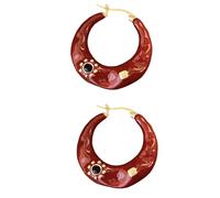Boucles d'oreilles élégantes rétro French Artisanat à partir de matériaux en alliage robustes qui conviennent à une utilisation quotidienne et pour des occasions spéciales Boucles d'oreilles portables