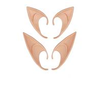 Boucles d'oreilles elfe en latex pour Halloween - En latex - Pour adulte - Couleur de la peau