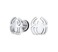 Boucles D'Oreilles En Acier Chirurgical 16G En Forme De Plug Illusion Faux Tricheur Araignée Veuve Ton Argent Pour Hommes Et Femmes