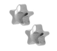 Boucles d'oreilles en acier chirurgical stériles avec étoile 4 mm