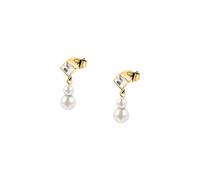 Boucles d'oreilles en acier et cristal