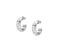 Boucles d'oreilles en acier et cristal