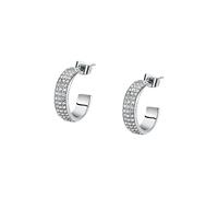 Boucles d'oreilles en acier et cristal