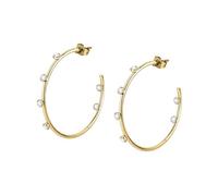 Boucles d'oreilles en Acier et cristal - SAUP07
