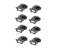 Boucles d'oreilles en Acier Inoxydable garçons garçons, Boucles d'oreilles à étalons en Argent/Noir/Or 8pcs (4 Paires) Couronne avec Boucles d'oreilles étoiles mecs