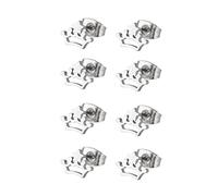 Boucles d'oreilles en Acier Inoxydable garçons garçons, Boucles d'oreilles à étalons en Argent/Noir/Or 8pcs (4 Paires) Couronne avec Boucles d'oreilles étoiles mecs