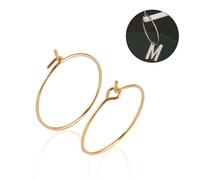 Boucles d'Oreilles en Acier Inoxydable, Grand Cercle localité, de Haute Qualité, pour Bricolage, Bijoux, Accessoires de Direction, 20 Pièces/Lot Style 2