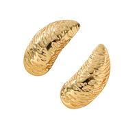 Boucles d'oreilles en acier inoxydable pour femme, motif haricot, étoile, floral, papillon, corail, accessoires de bijoux pour un usage quotidien, accessoires d'oreille élégants, taille unique, Comme