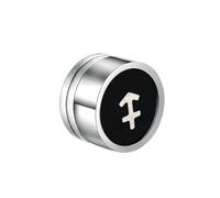 Boucles d'oreilles en acier titane douze constellations absorbant le fer et goutte à goutte d'huile pour homme, Métal