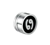 Boucles d'oreilles en acier titane douze constellations absorbant le fer et goutte à goutte d'huile pour homme, Métal