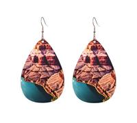 Boucles d'oreilles en acrylique en forme de goutte mignon beauté Grand Canyon imprimé léger FashionTeardrop Dangle Boucles d'oreilles, One Size, Acrylique, Pas de gemme