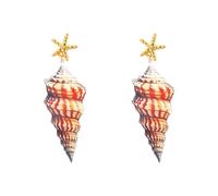 Boucles d'oreilles en acrylique faites à la main avec motif marin, bijoux tendance élégants et légers, accessoires confortables, boucles d'oreilles uniques en acrylique avec design d'animaux marins