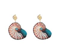 Boucles d'oreilles en acrylique faites à la main avec motif marin, bijoux tendance élégants et légers, accessoires confortables, boucles d'oreilles uniques en acrylique avec design d'animaux marins