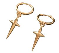 Boucles D'oreilles En Alliage Boucles D'oreilles À Charme Étoiles Accessoires De Filles Cool Pour Femelles De Mode Bijoux Hip Hop Pour Fête