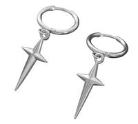Boucles D'oreilles En Alliage Boucles D'oreilles À Charme Étoiles Accessoires De Filles Cool Pour Femelles De Mode Bijoux Hip Hop Pour Fête