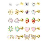 Boucles d'oreilles en alliage de formes variées - Surface lisse - Accessoires uniques - Décontracté - Formelle - Convient pour les femmes et les filles, One Size, Comme décrit, Comme décrit.